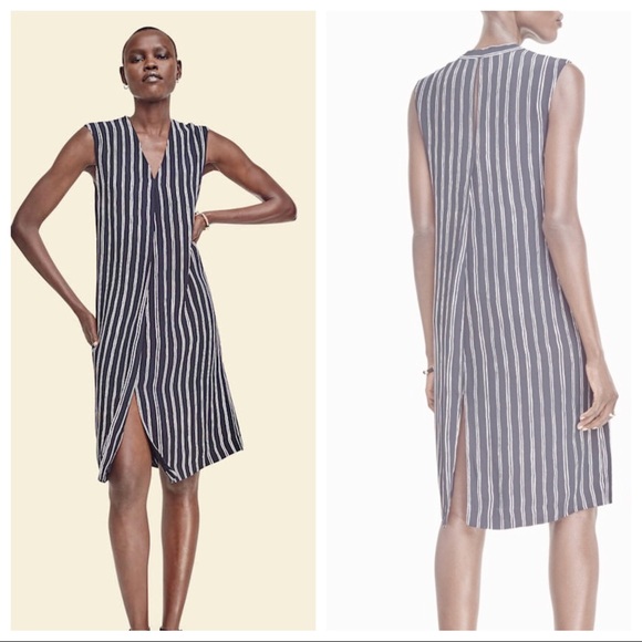 3/25$ Ann Taylor stripes print sheath dress - Picture 2 of 7